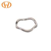 Stainless steel round wire single turn wave spring for clutch drive